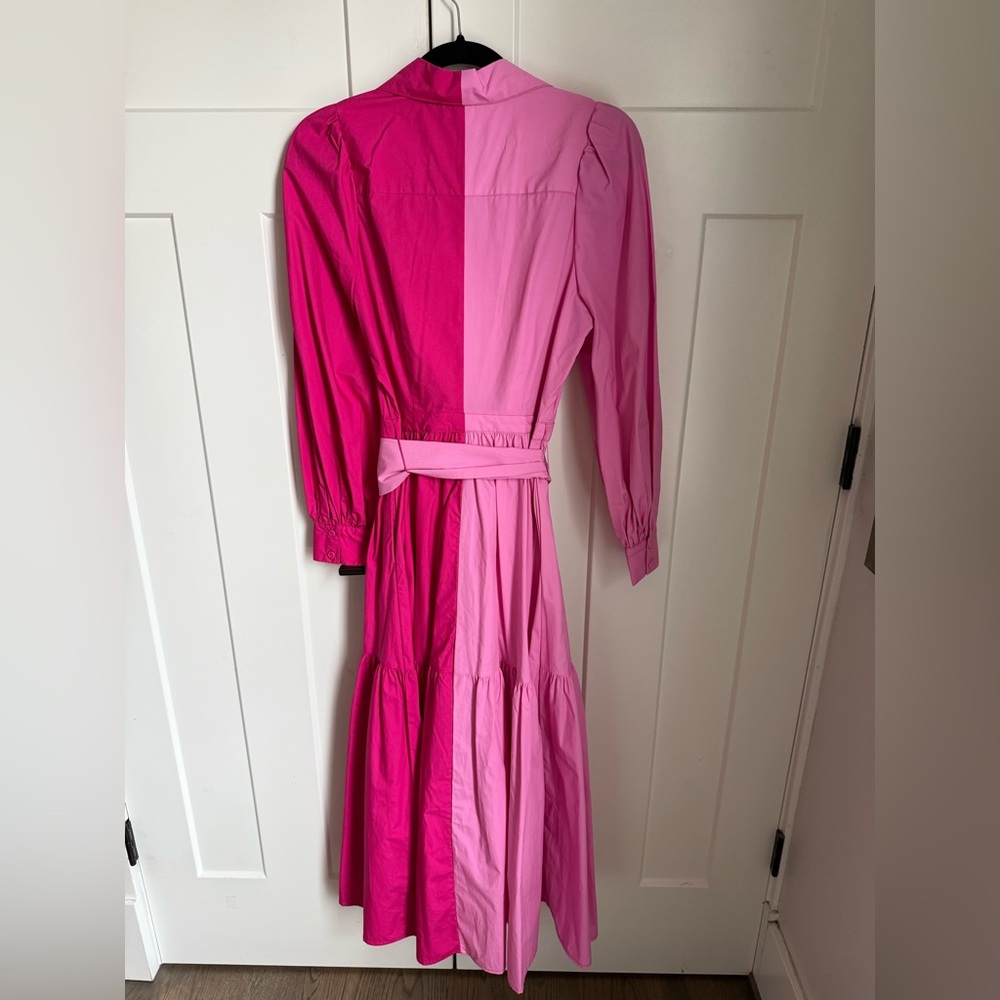 Like new Christopher John Rogers for Target Long Sleeve Two-Tone Shirtdress. 4. - Picture 6 of 8